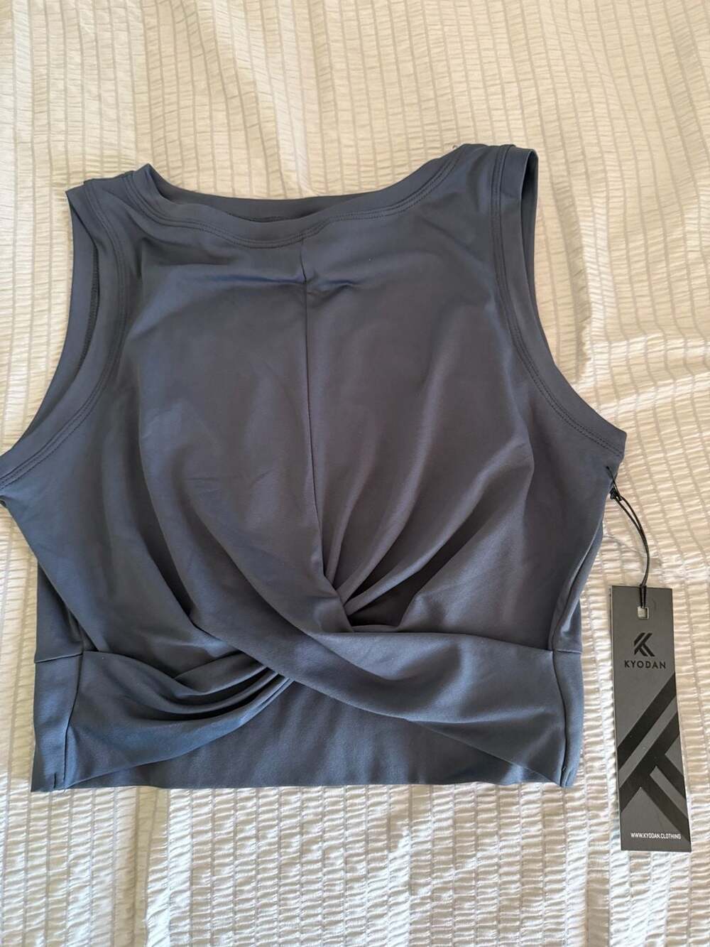 Kyodan Twist Front Crop Tank Top